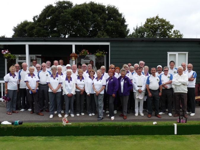 Members get ready to play in a match to celebrate our 90th anniversary.